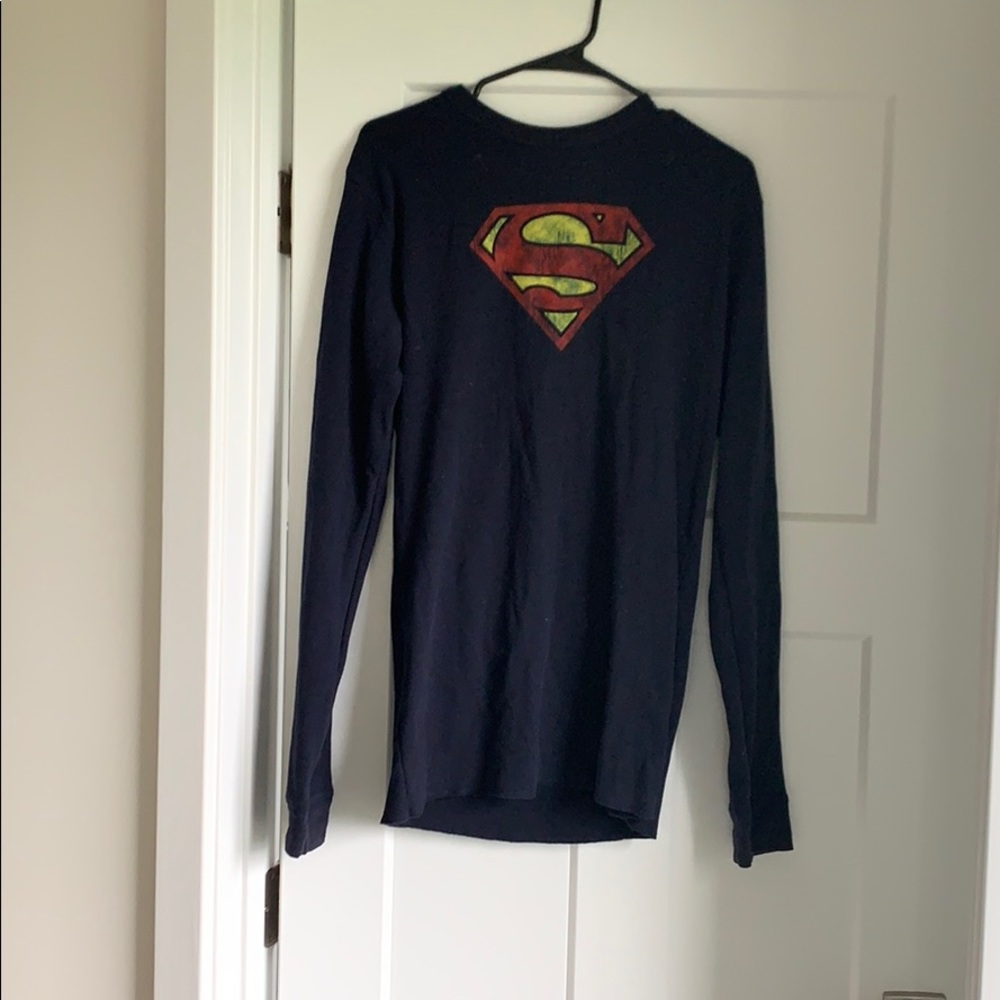 Superman waffle thermal longsleeve